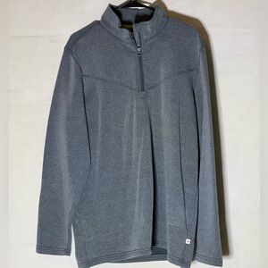Magellan Men’s 1/4 zip pullover jacket. Color-Gray Size-L